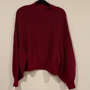 Banana Republic Deep Red Turtleneck Sweater